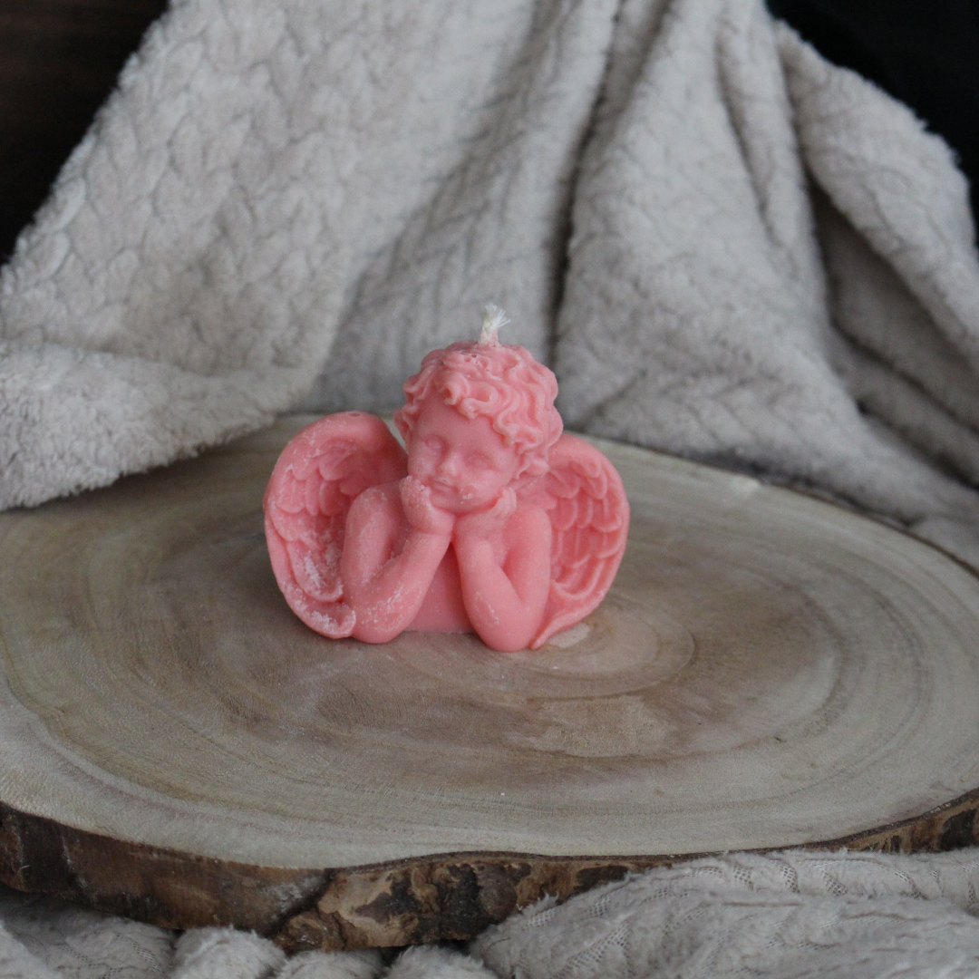 Bougie Ange – L’Ange Céleste - ange rose