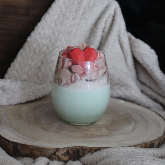 Bougie gourmande - cœur fondant